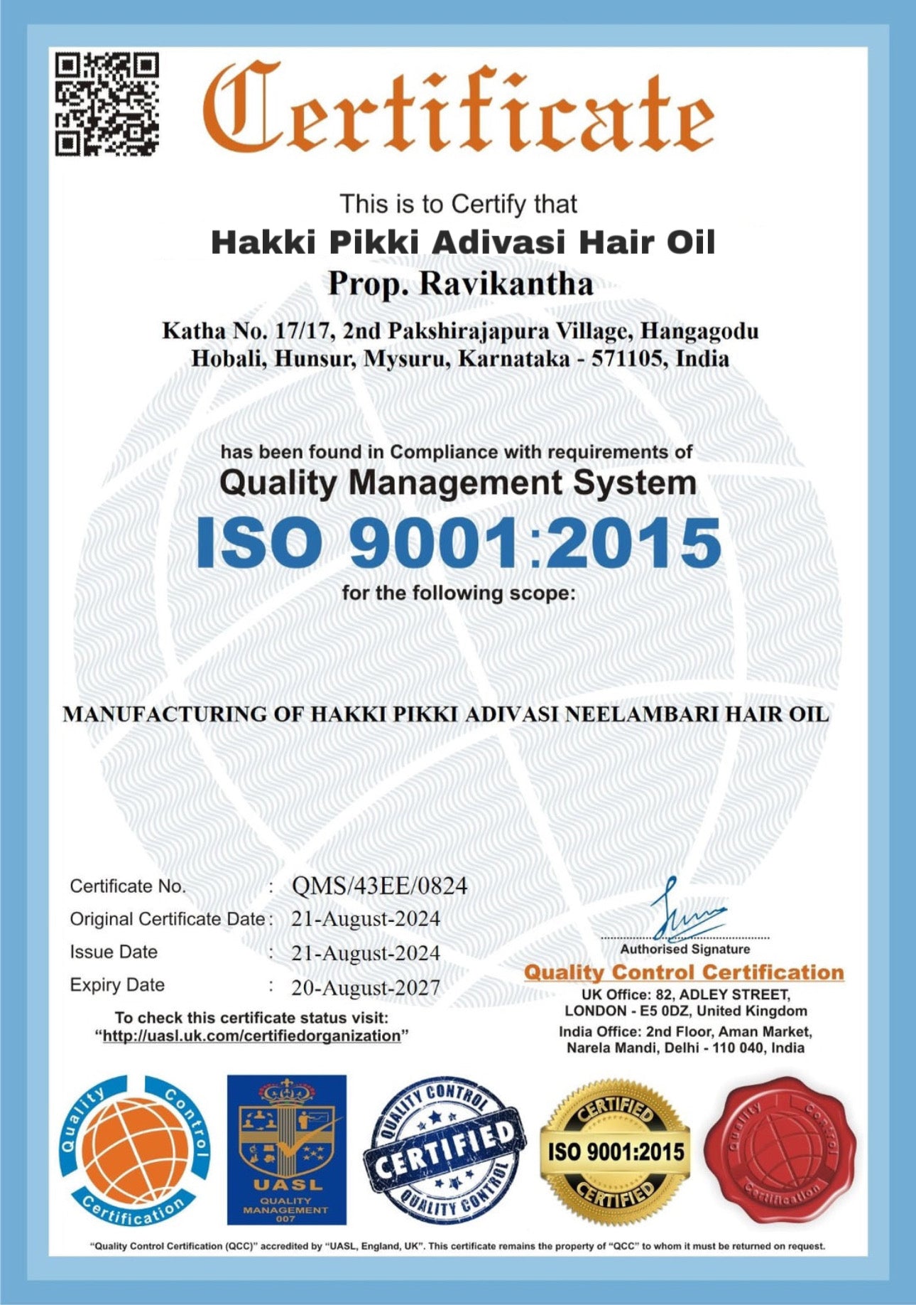 ADIVASI HAKKI PIKKI HAIR OIL