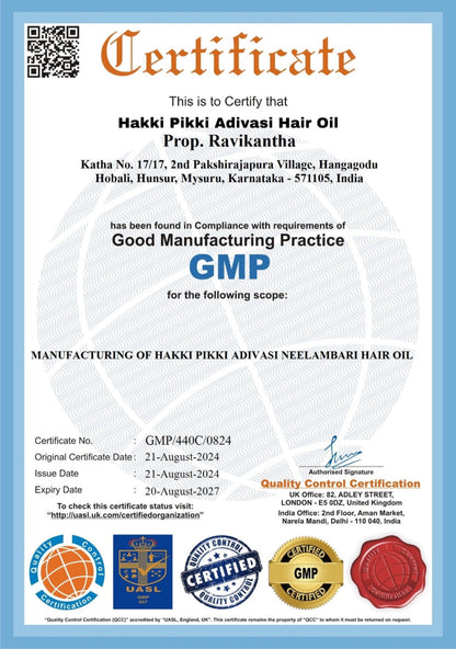 ADIVASI HAKKI PIKKI HAIR OIL