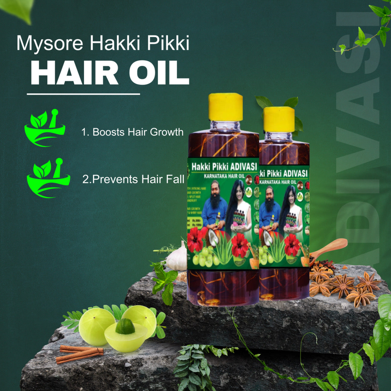 ADIVASI HAKKI PIKKI HAIR OIL